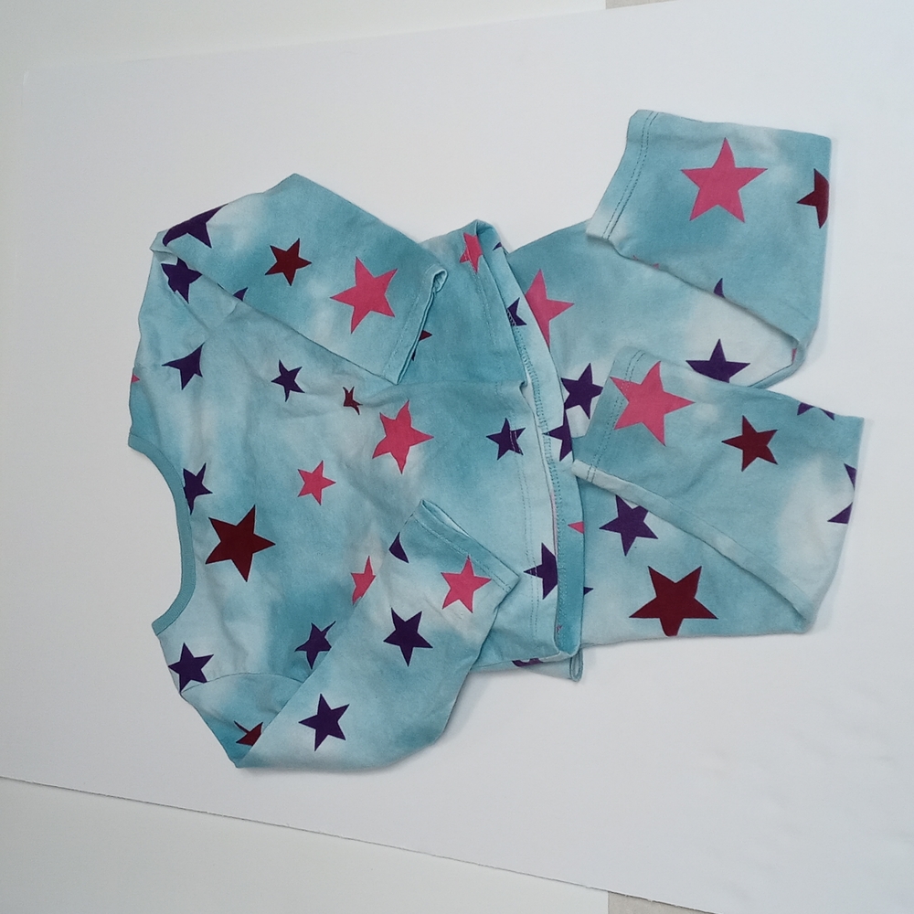 Garanimals 2 peice 24M ruffle back long sleeved blue with stars